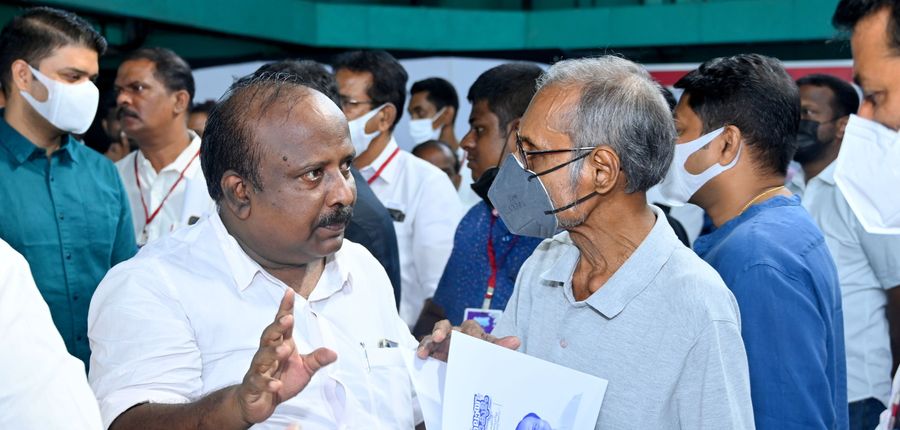 Eric Stephen with Rahul Gandhi